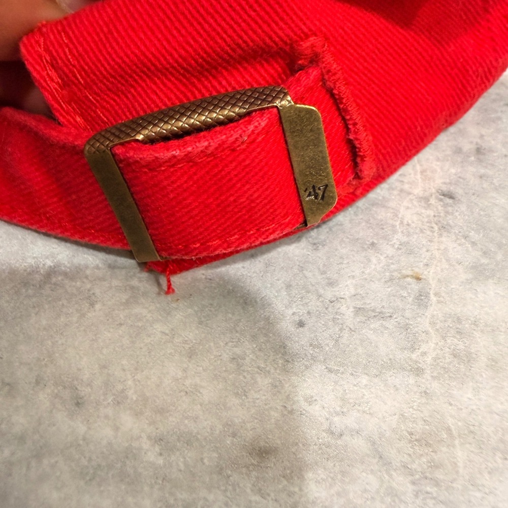 47 Brand Washington Nationals 2019 World Series Hat Red Adjustable Baseball Cap - Picture 3 of 10